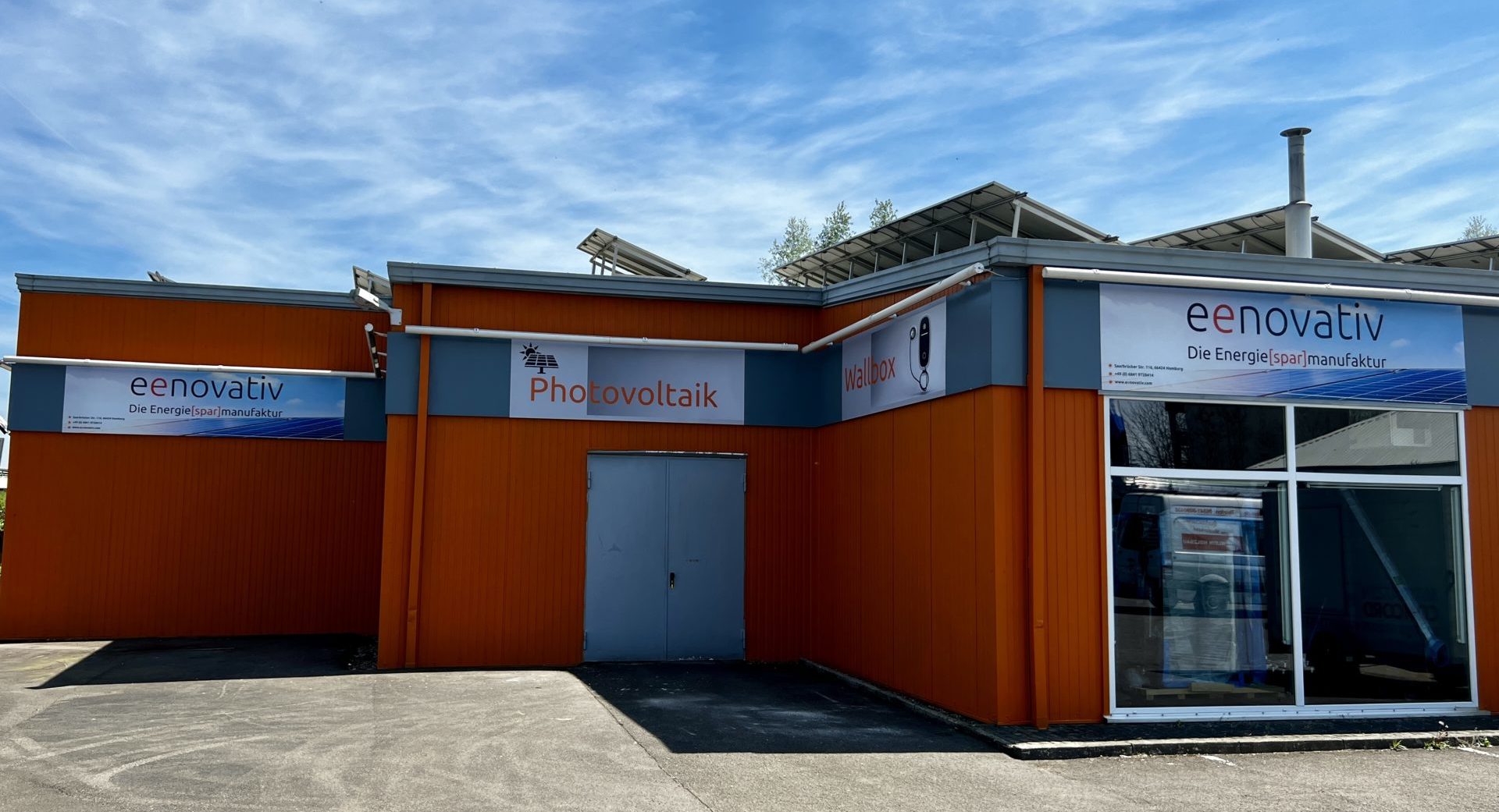 Firmengebäude eenovativ - Ihr starker Partner für Photovoltaikanlagen und Solaranlagen aus Homburg im Saarland